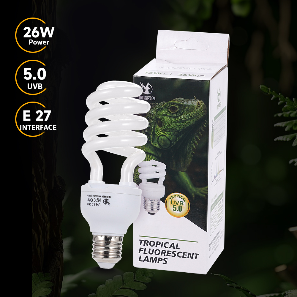 Лампа УФБ для рептилий 26W 5.0 – обзор и цена Calcium Powder Reptile