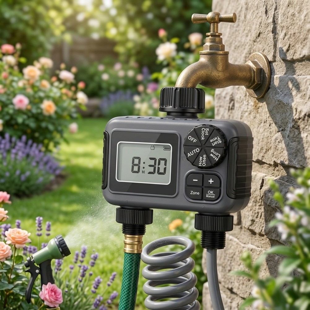 Таймер для полива сада с двумя – обзор и цена Timer Dual Outlet